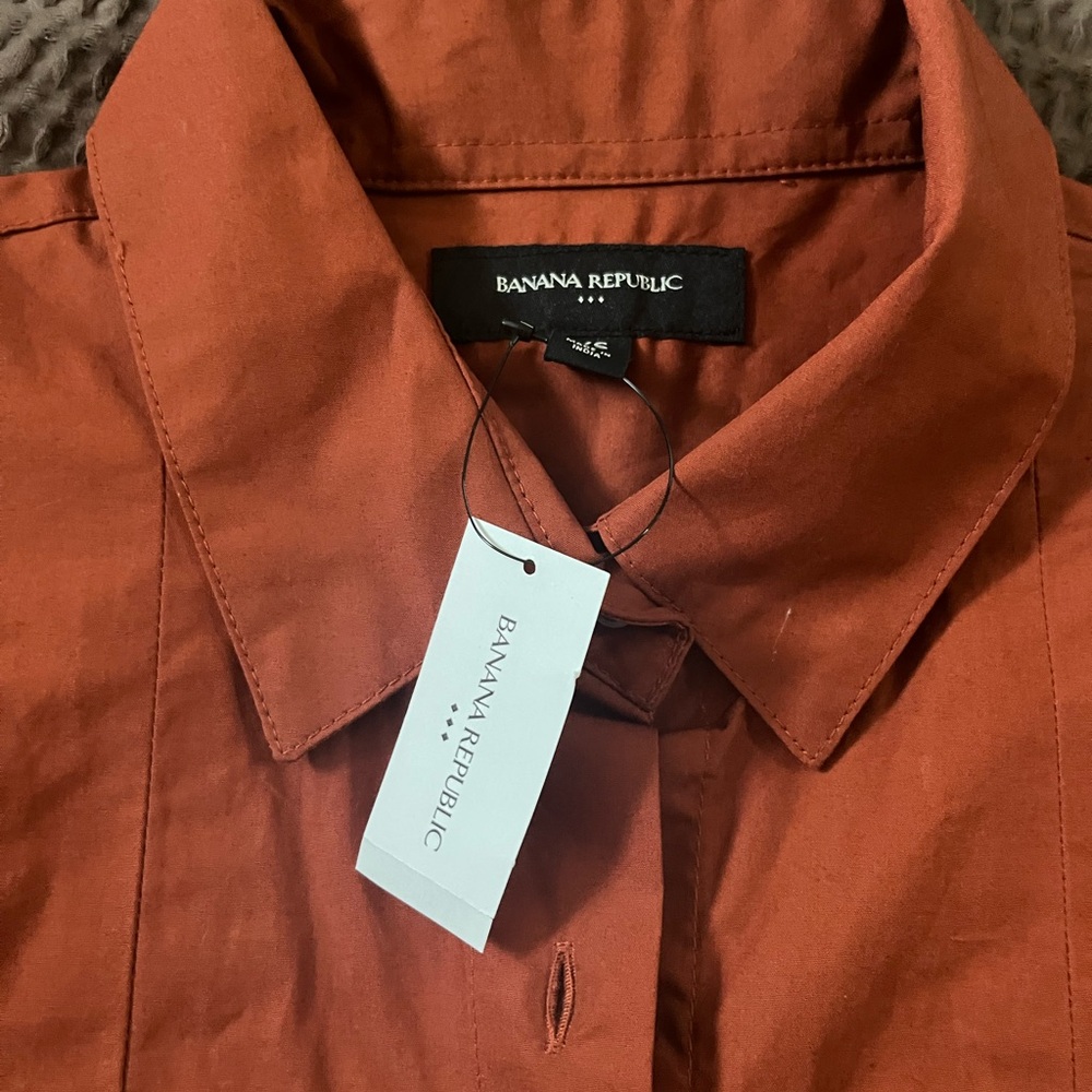 Banana Republic Terracotta Long Sleeve Dress - Picture 5 of 8